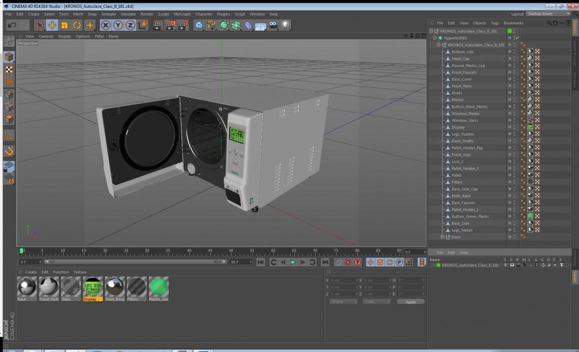 3D KRONOS Autoclave Class B 18L model