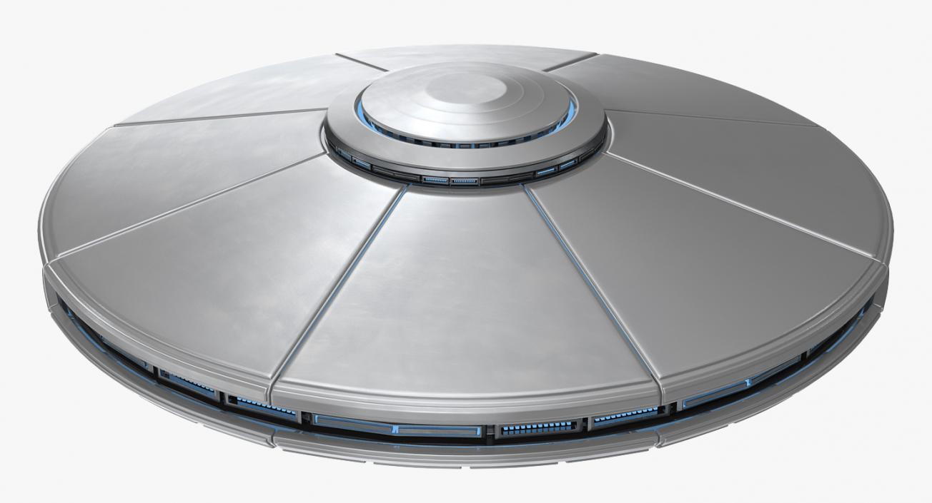 UFO Flying Saucer Rigged 3D model