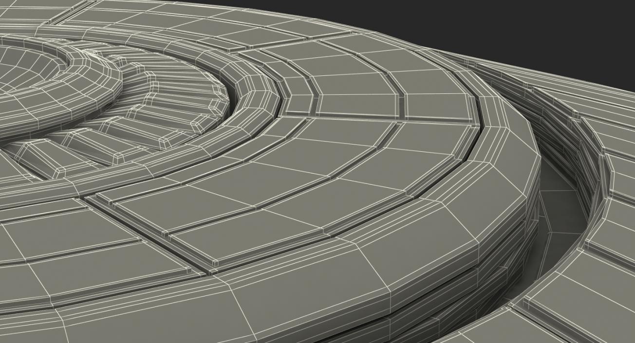 UFO Flying Saucer Rigged 3D model