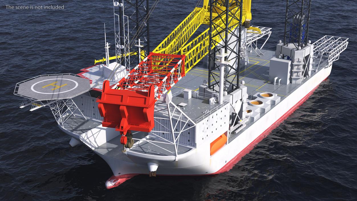 3D Crane for Floating Construction Vessel model