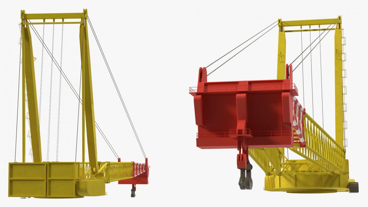 3D Crane for Floating Construction Vessel model