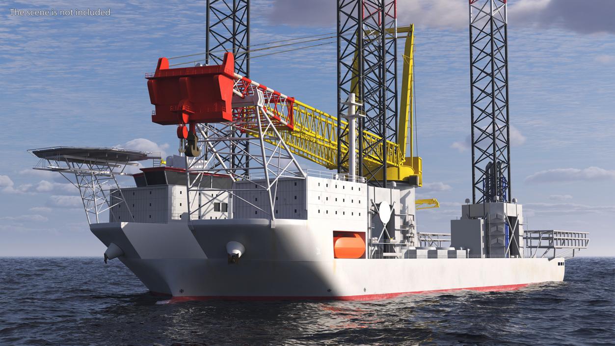 3D Crane for Floating Construction Vessel model