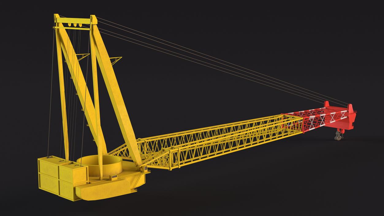 3D Crane for Floating Construction Vessel model