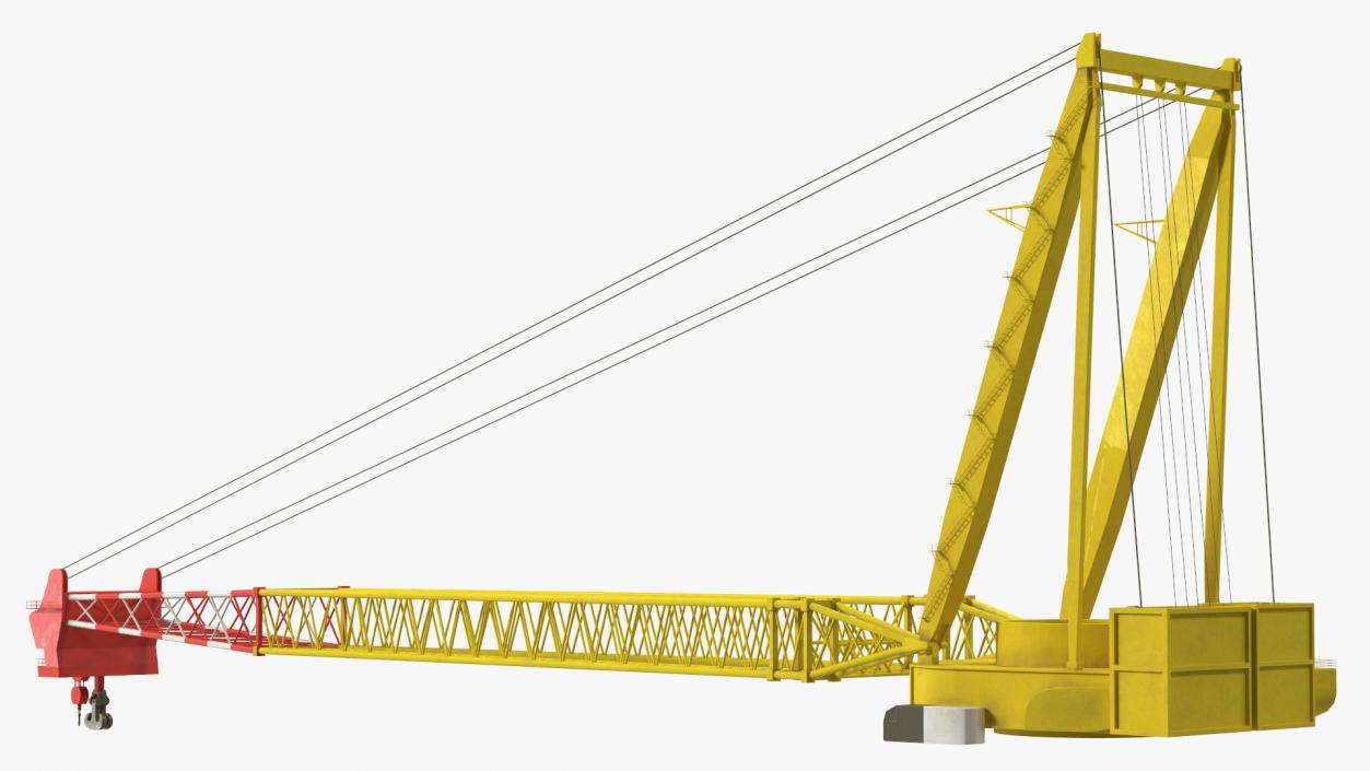 3D Crane for Floating Construction Vessel model