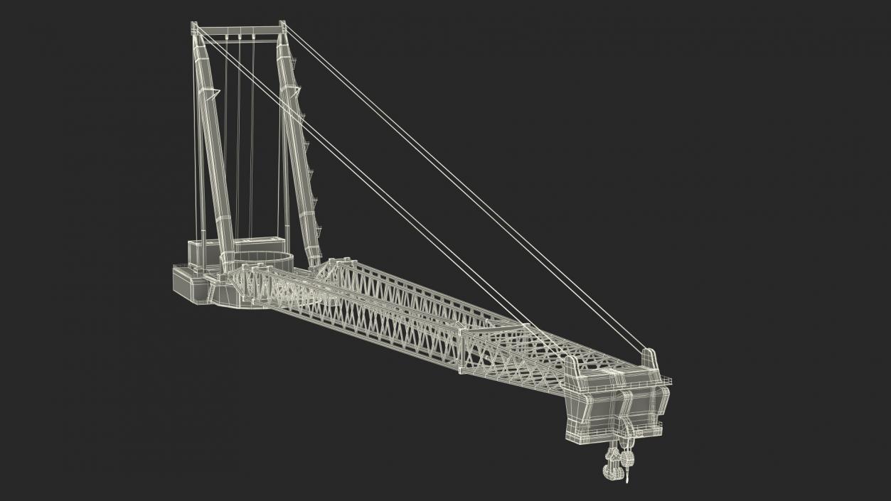 3D Crane for Floating Construction Vessel model