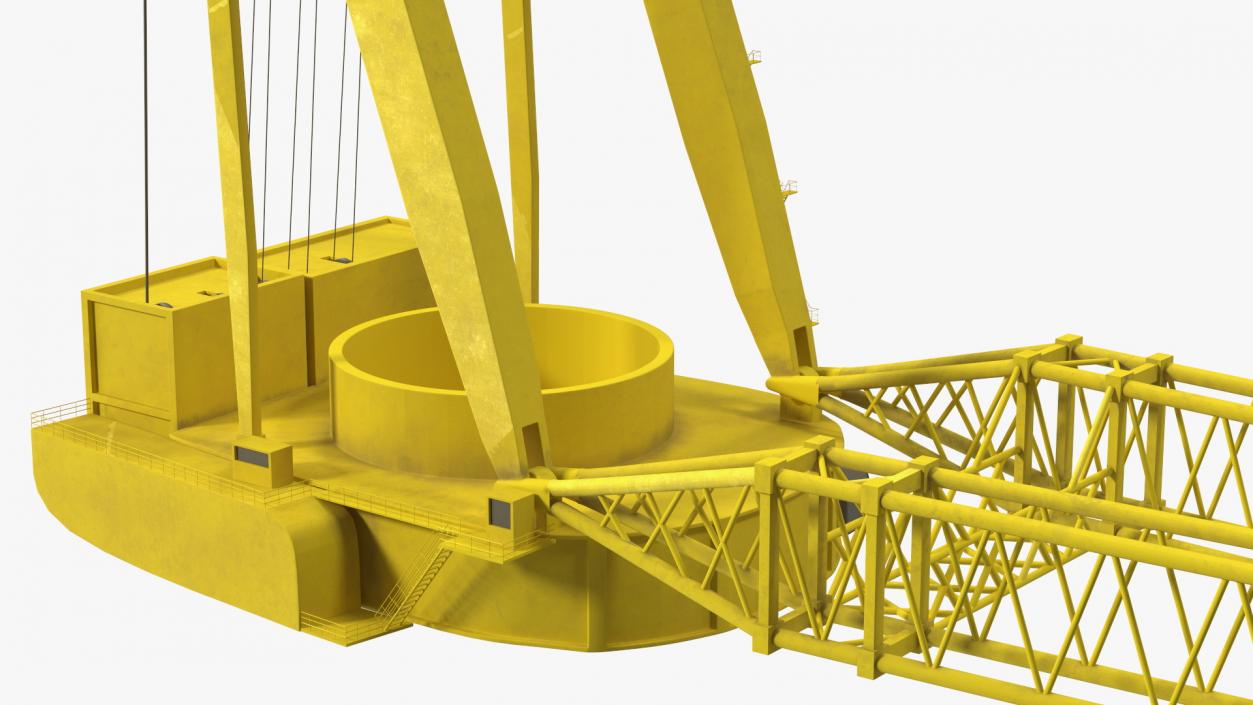 3D Crane for Floating Construction Vessel model