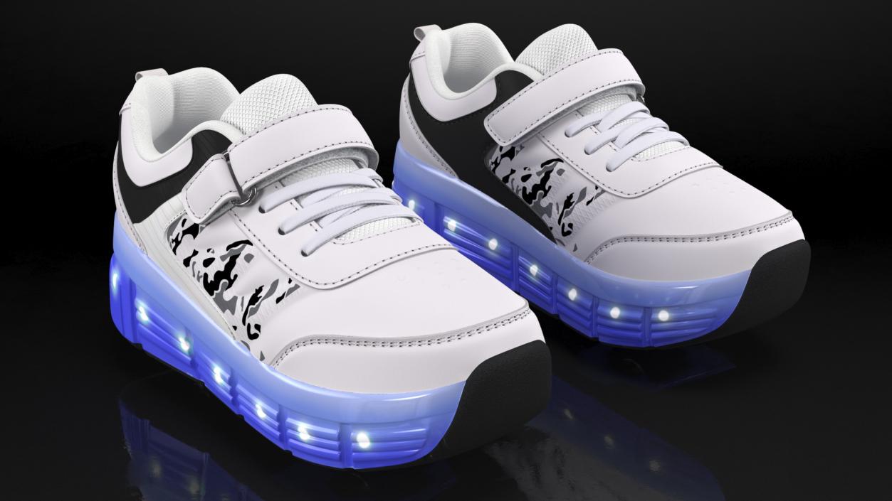 Roller Shoes Light White 3D model