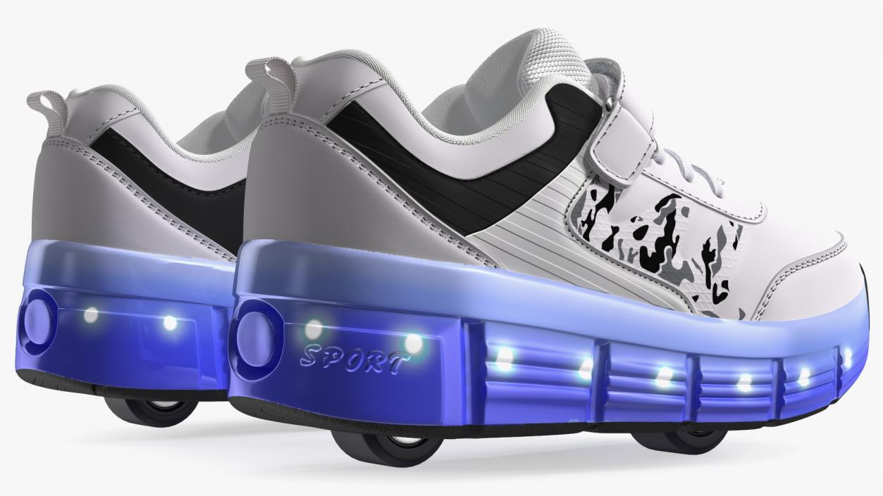 Roller Shoes Light White 3D model