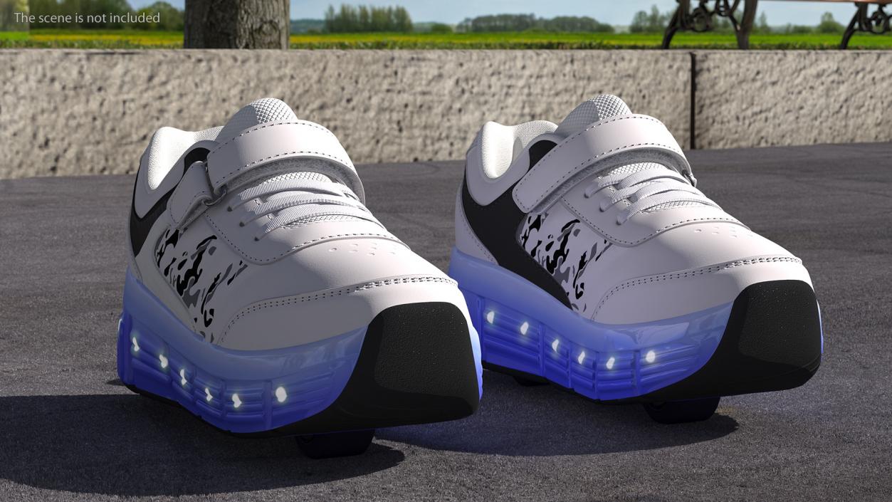 Roller Shoes Light White 3D model