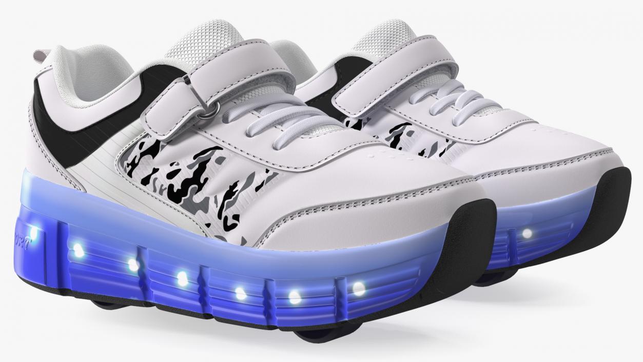 Roller Shoes Light White 3D model