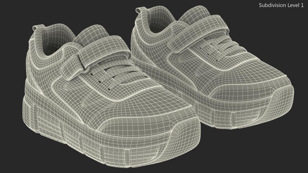 Roller Shoes Light White 3D model