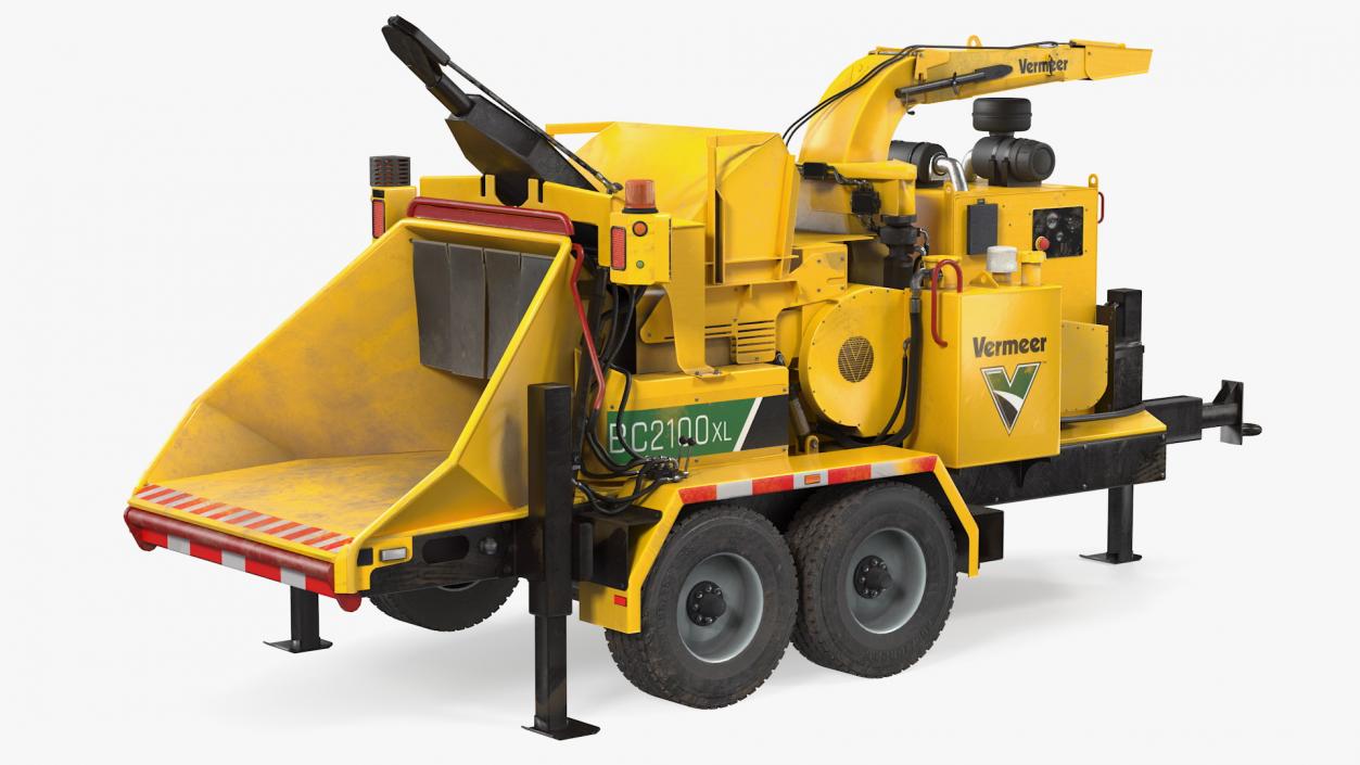 3D Vermeer BC2100XL Towed Wood Chipper Dirty