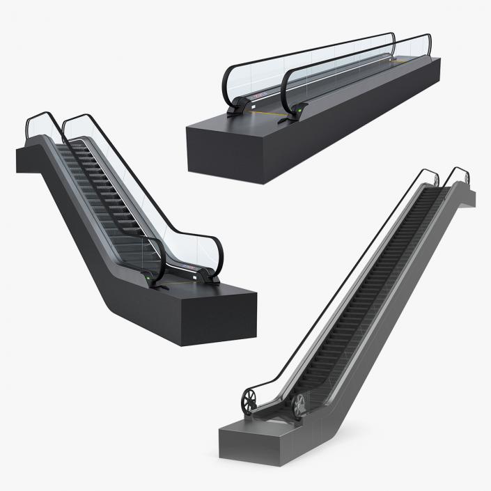 3D Escalator and Moving Walkway 3D Models Collection 2