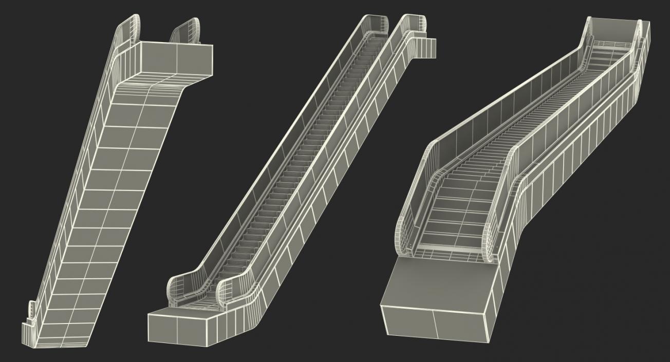 3D Escalator and Moving Walkway 3D Models Collection 2