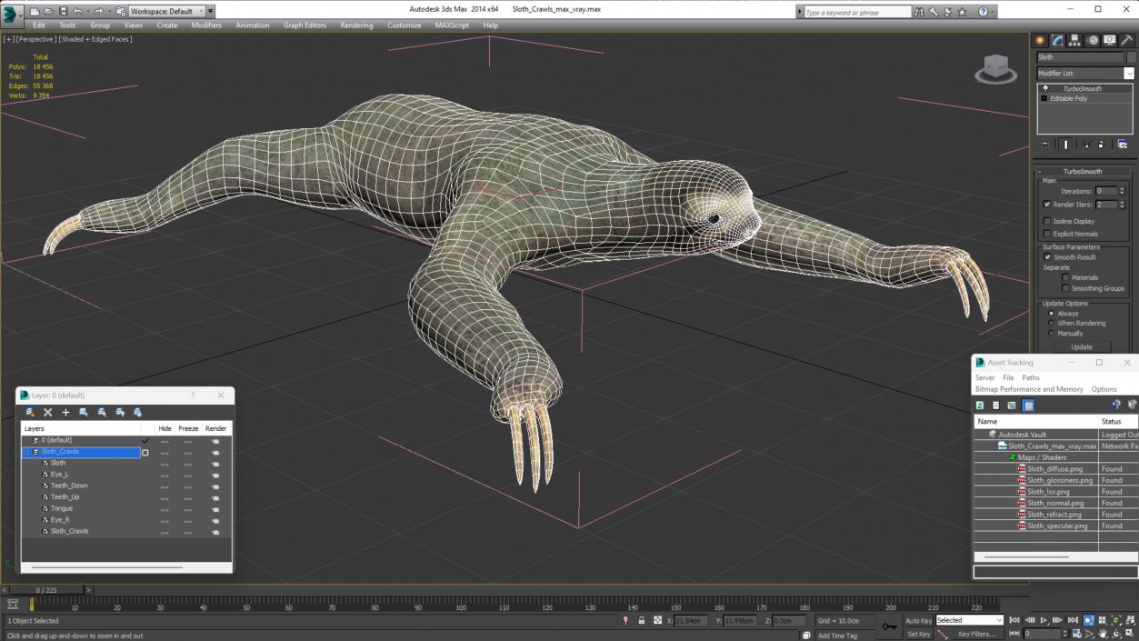 Sloth Crawls 3D