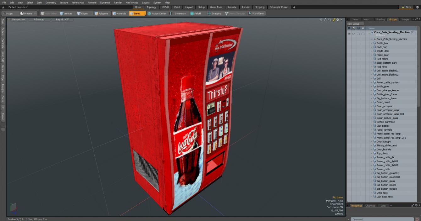 Coca Cola Vending Machine 2 3D