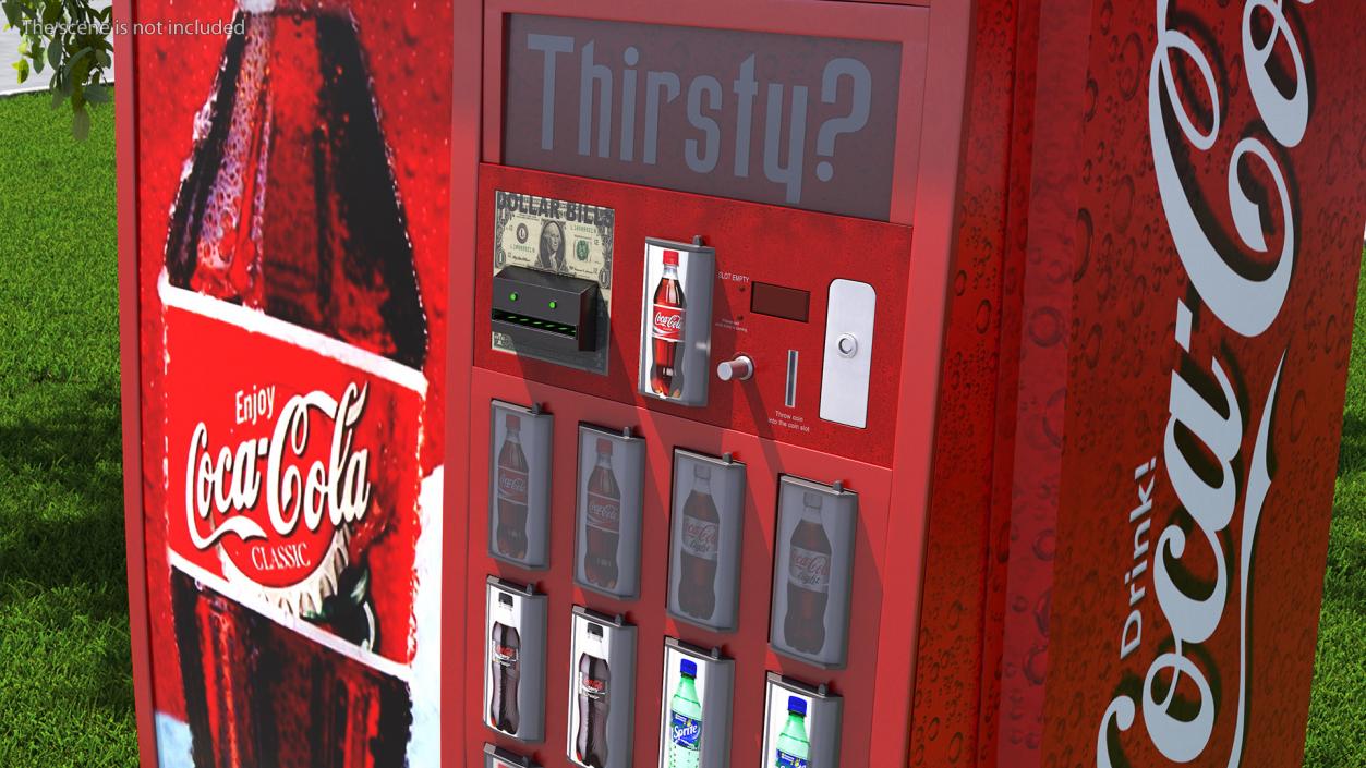 Coca Cola Vending Machine 2 3D