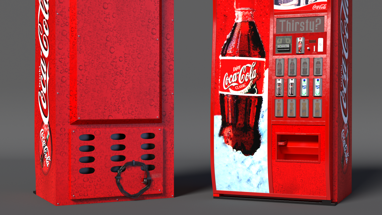 Coca Cola Vending Machine 2 3D