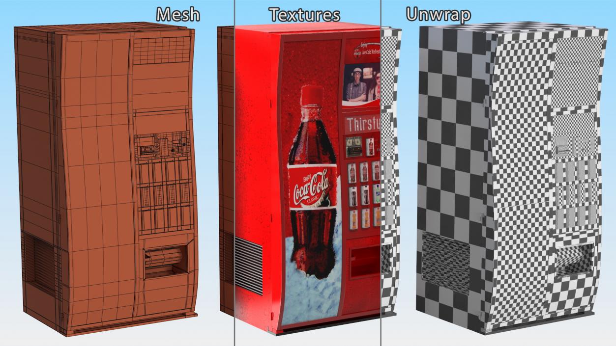 Coca Cola Vending Machine 2 3D