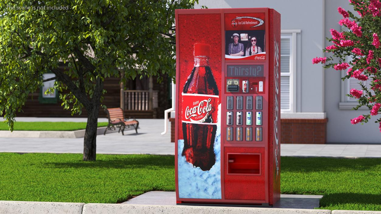 Coca Cola Vending Machine 2 3D