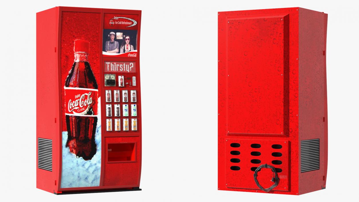 Coca Cola Vending Machine 2 3D