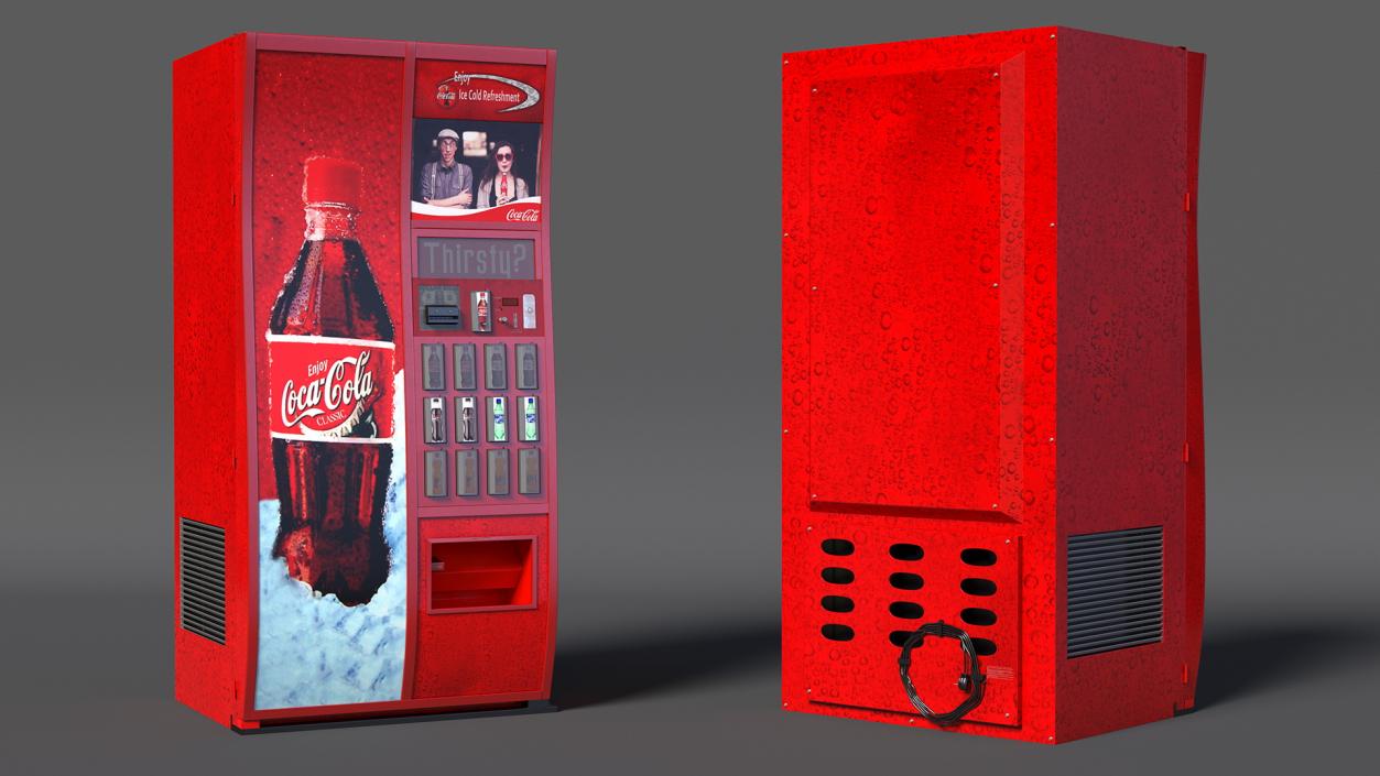 Coca Cola Vending Machine 2 3D