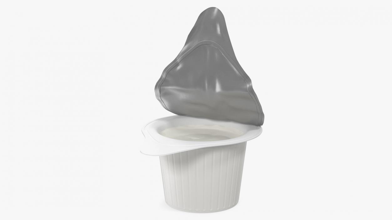 3D Opened Portioned Coffee Creamer Container