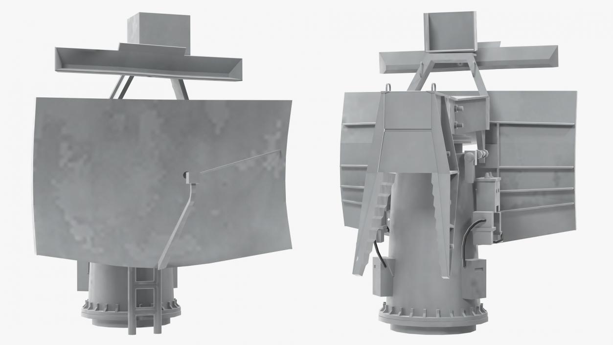 Military Ship Radar 3D model