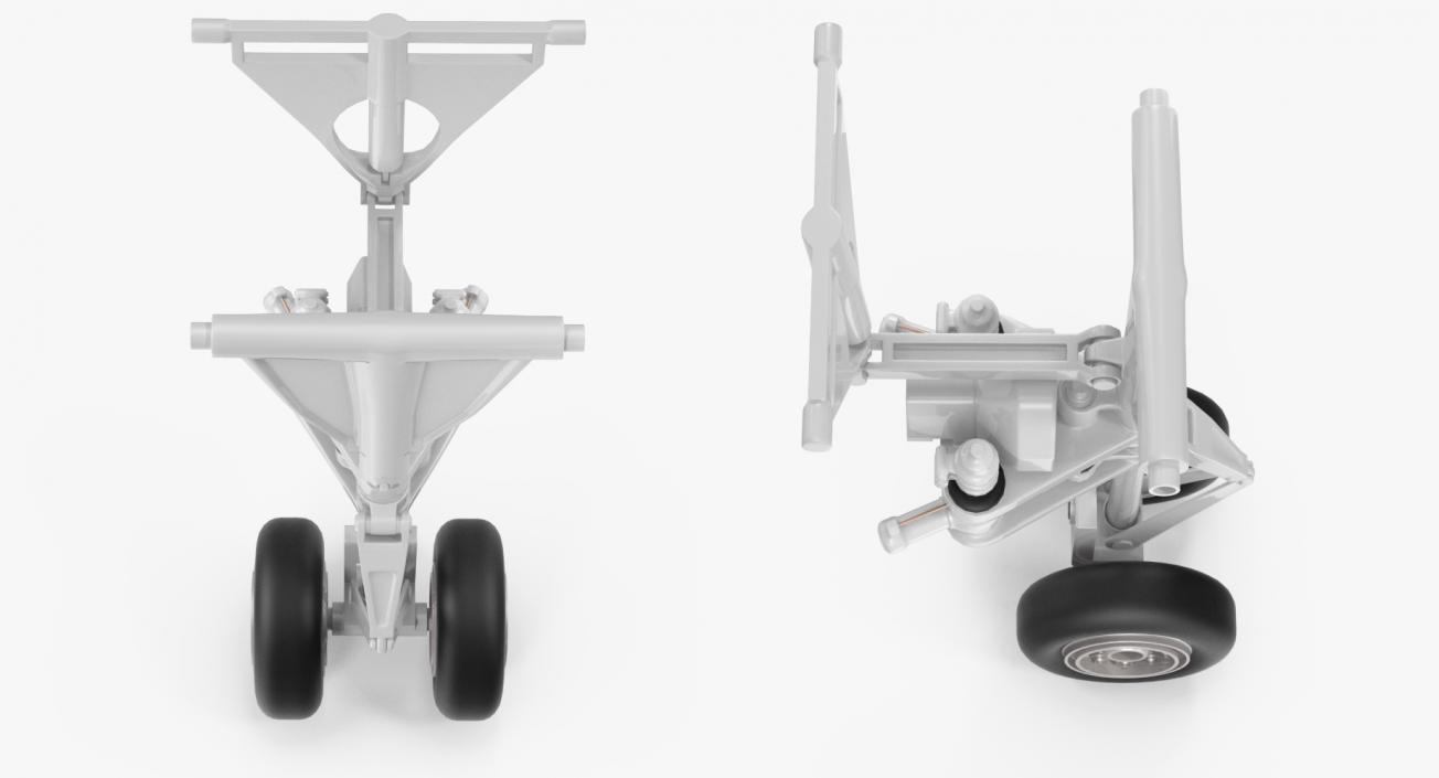 3D Aircraft Jet Front Landing Gear