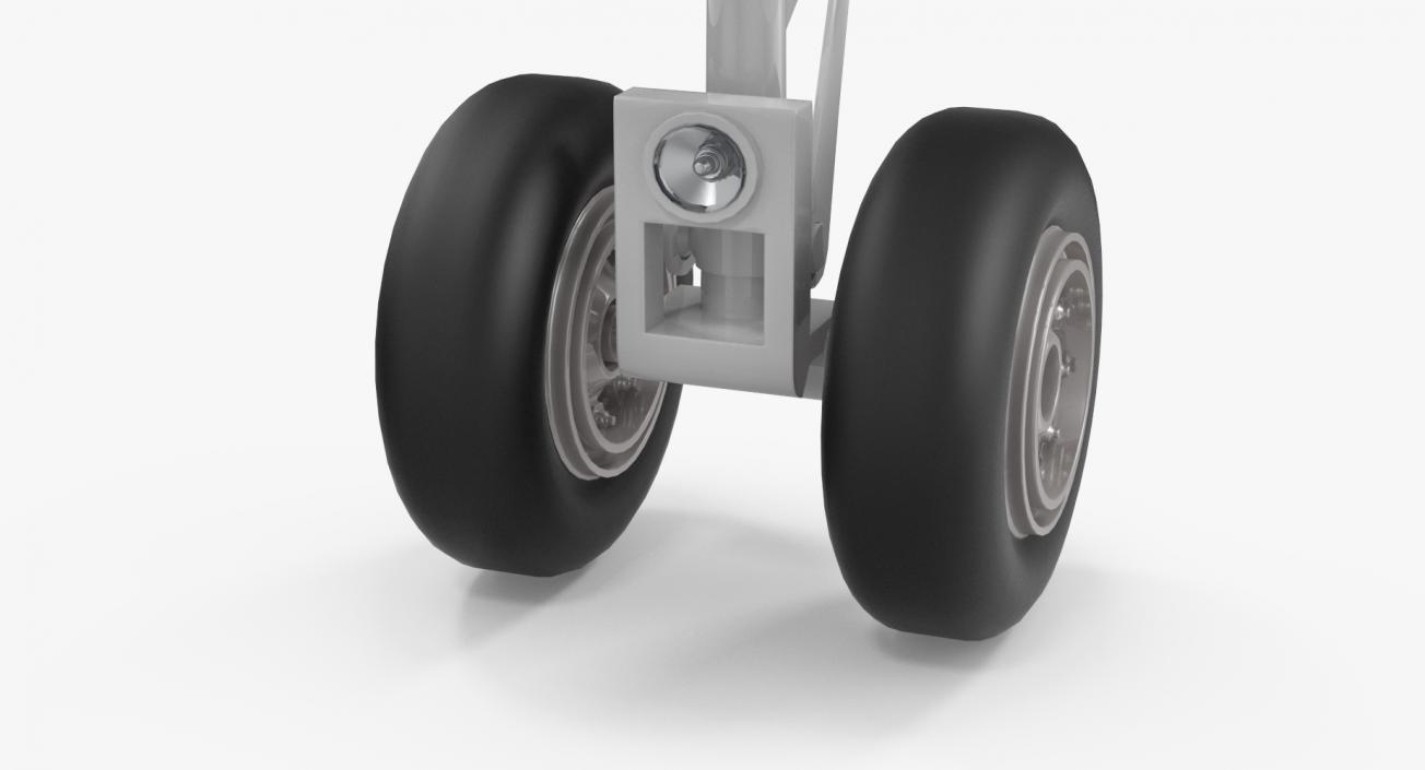 3D Aircraft Jet Front Landing Gear