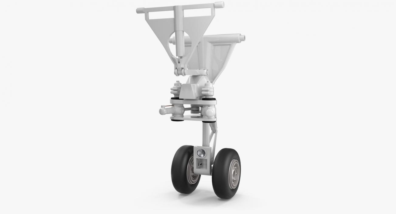 3D Aircraft Jet Front Landing Gear