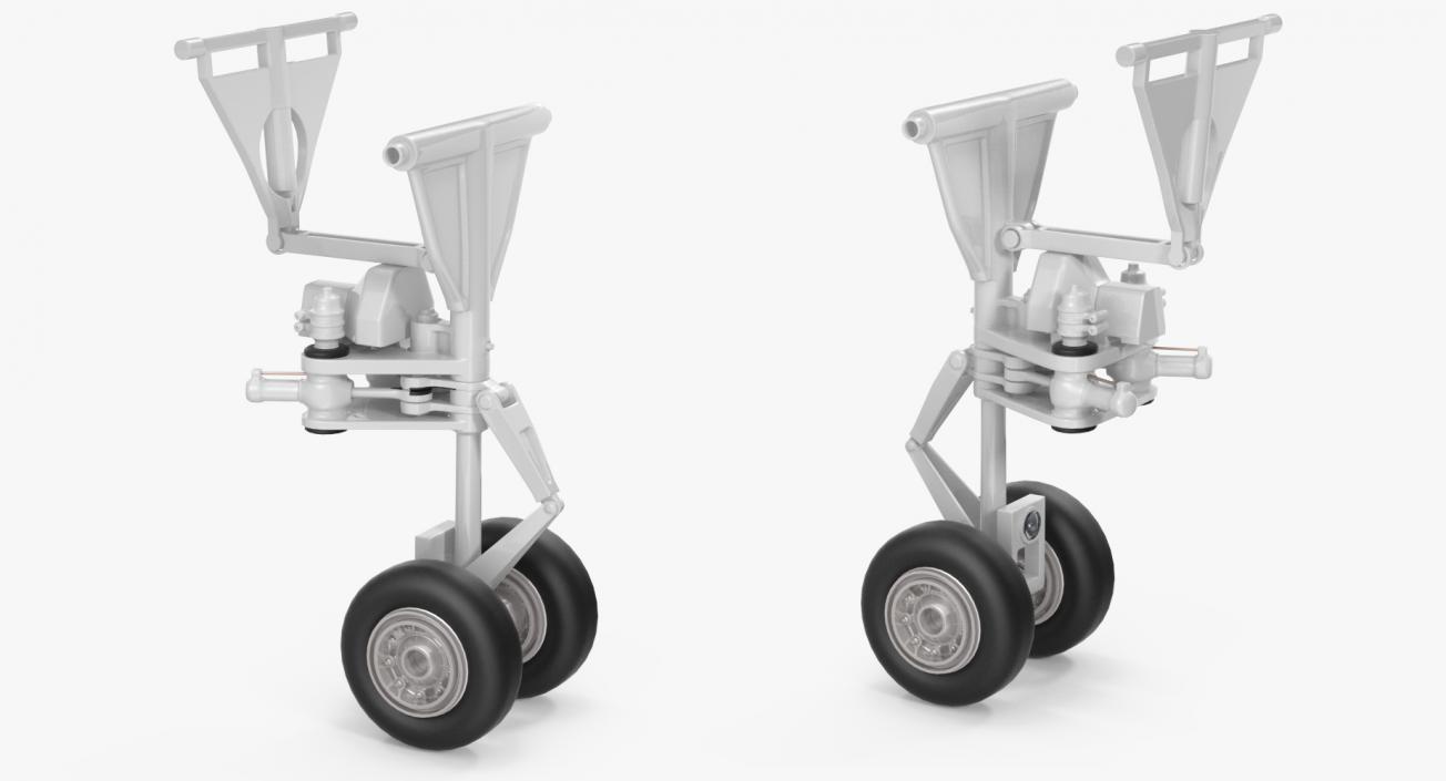 3D Aircraft Jet Front Landing Gear