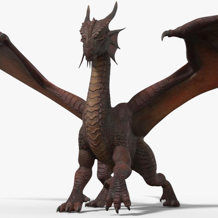 Dragon Fantasy Beast Standing 3D model