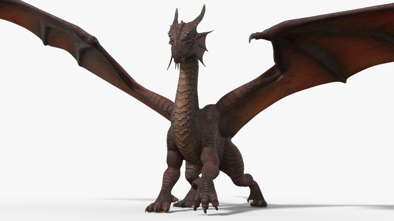 Dragon Fantasy Beast Standing 3D model