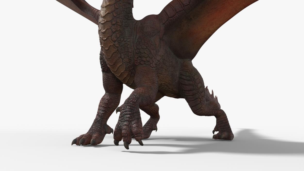 Dragon Fantasy Beast Standing 3D model