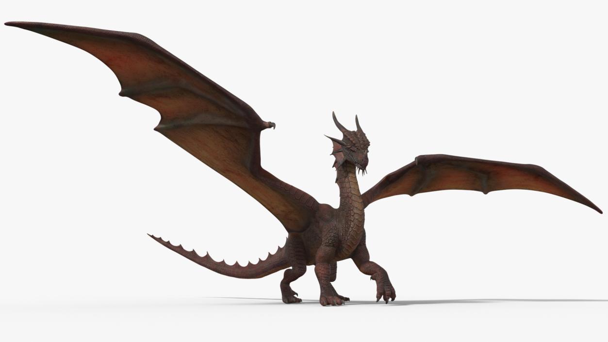 Dragon Fantasy Beast Standing 3D model