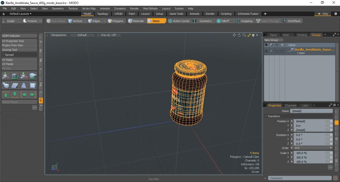 Barilla Arrabbiata Sauce 400g 3D model