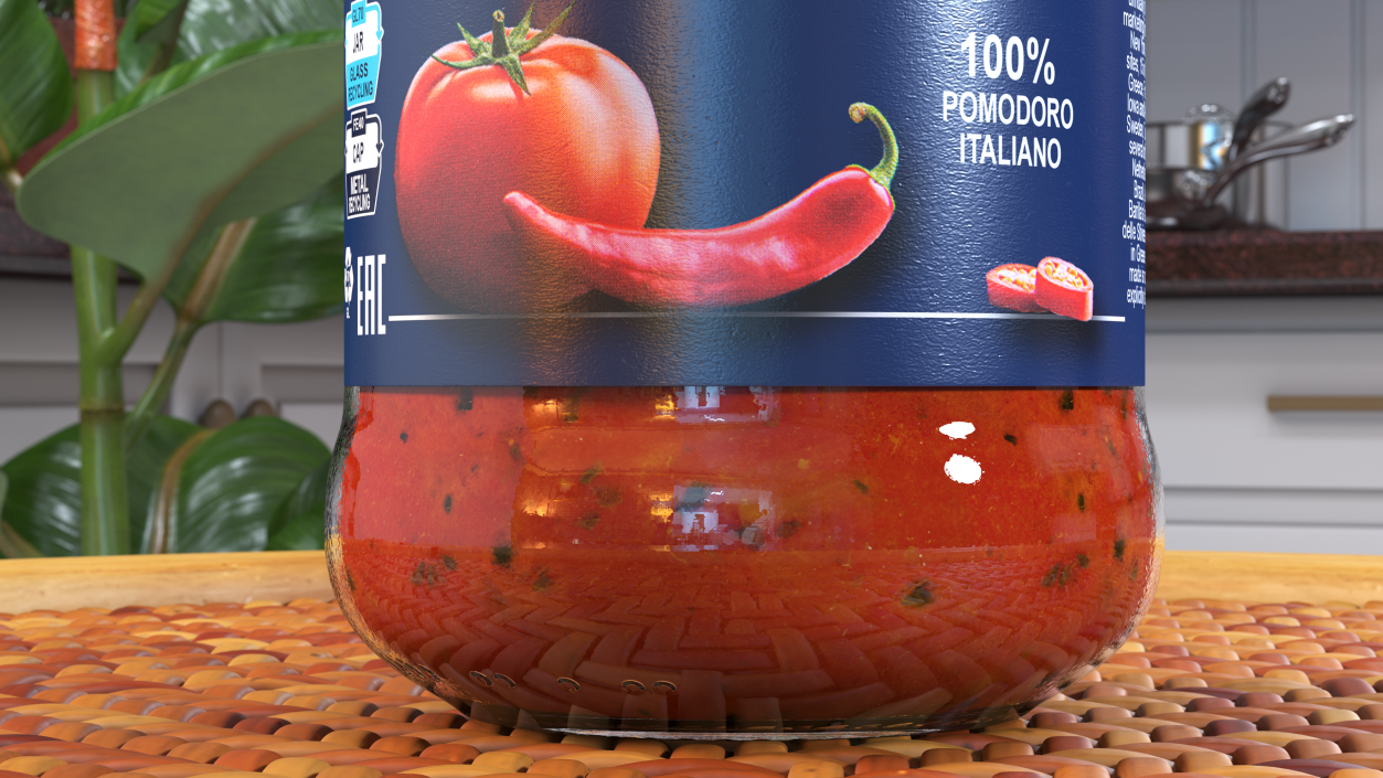 Barilla Arrabbiata Sauce 400g 3D model