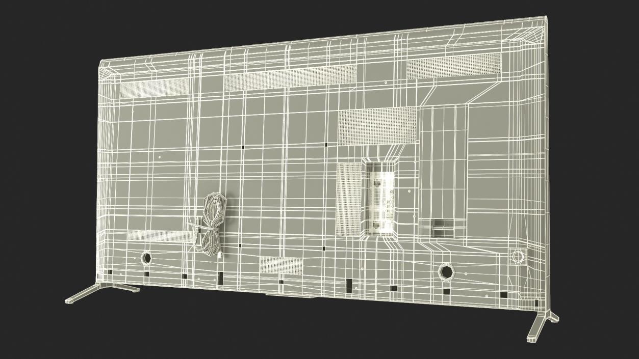 3D model Sony X900B 4K Ultra HD TV Turned On