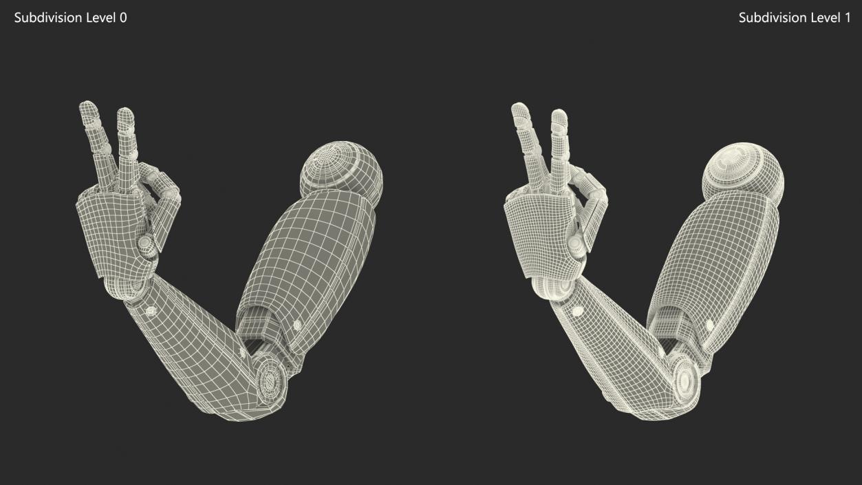 3D Robot Hand Two Finger Pose