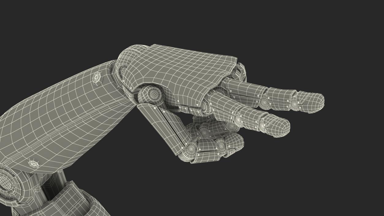 3D Robot Hand Two Finger Pose