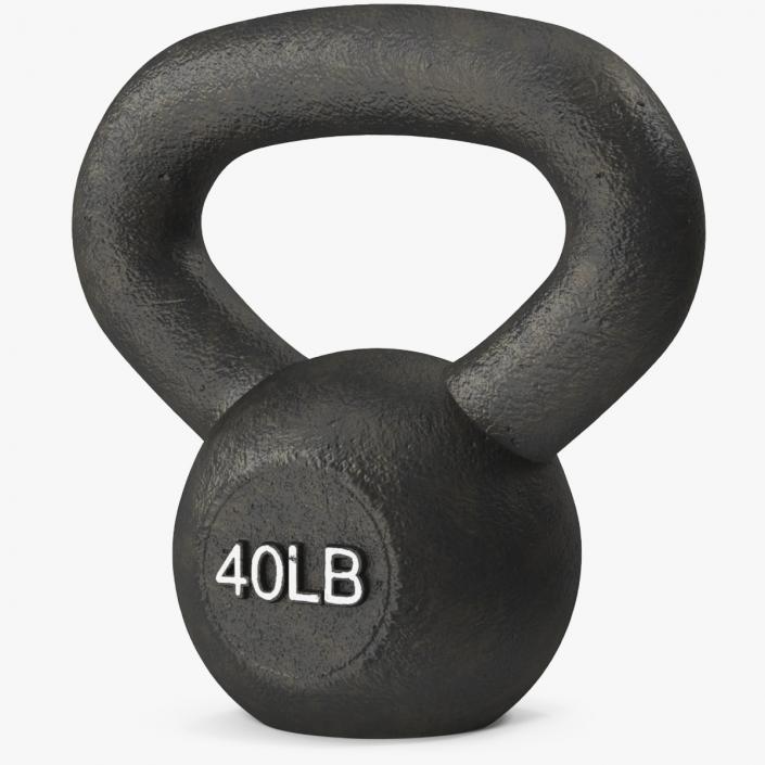 3D Body Solid Iron Kettlebell 40lb