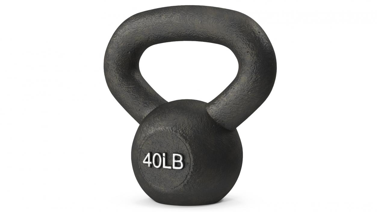 3D Body Solid Iron Kettlebell 40lb