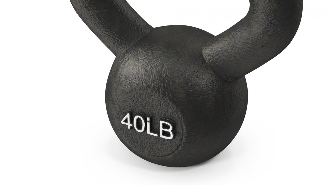 3D Body Solid Iron Kettlebell 40lb