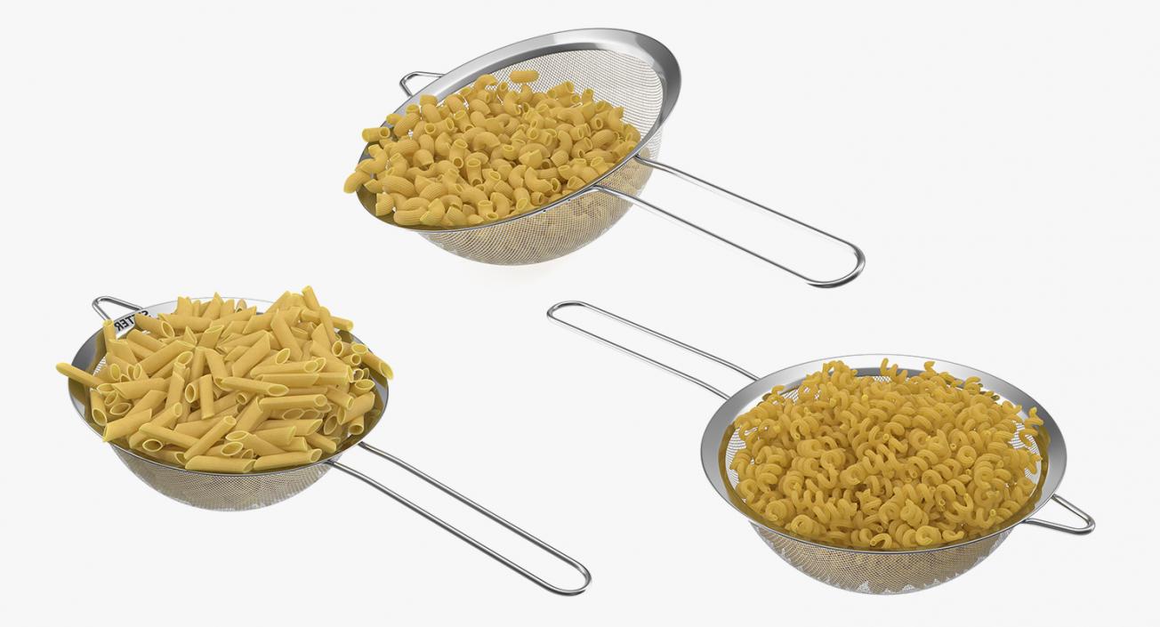 3D Cooked Pasta Collection model