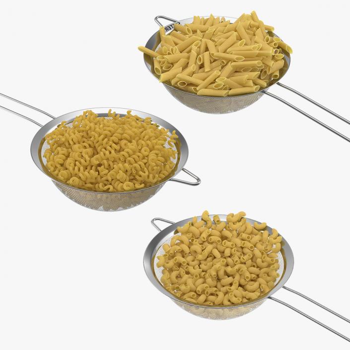 3D Cooked Pasta Collection model