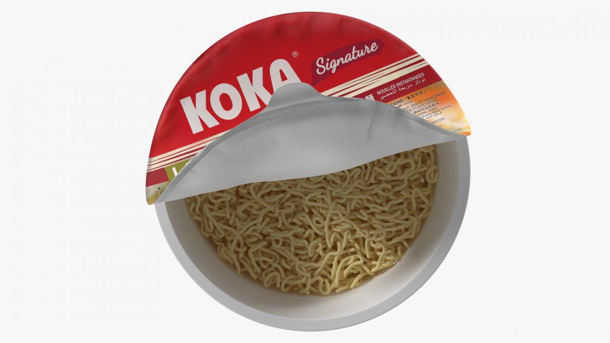 3D KOKA Signature Laksa Singapura Noodles Open Bowl(1)