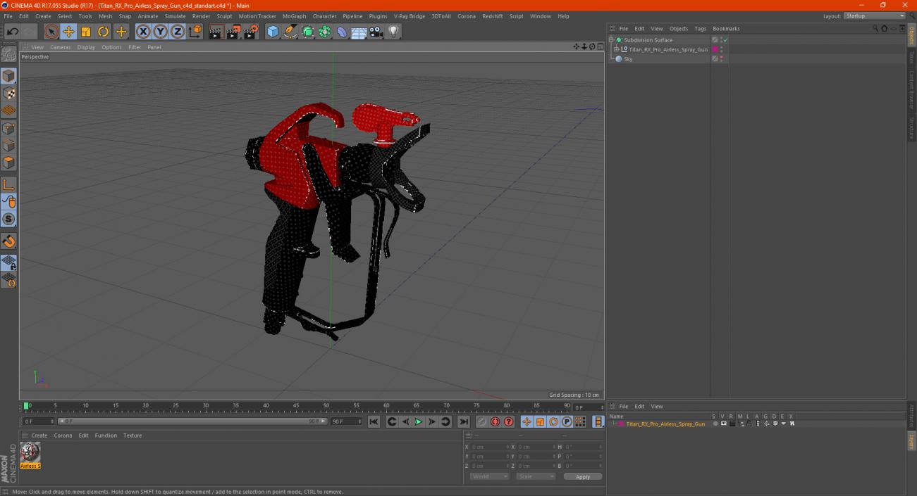 3D model Titan RX Pro Airless Spray Gun