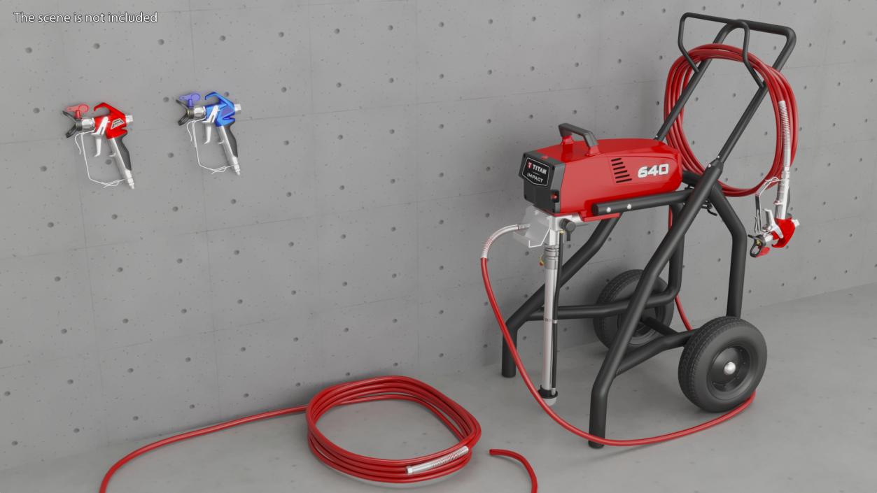 3D model Titan RX Pro Airless Spray Gun