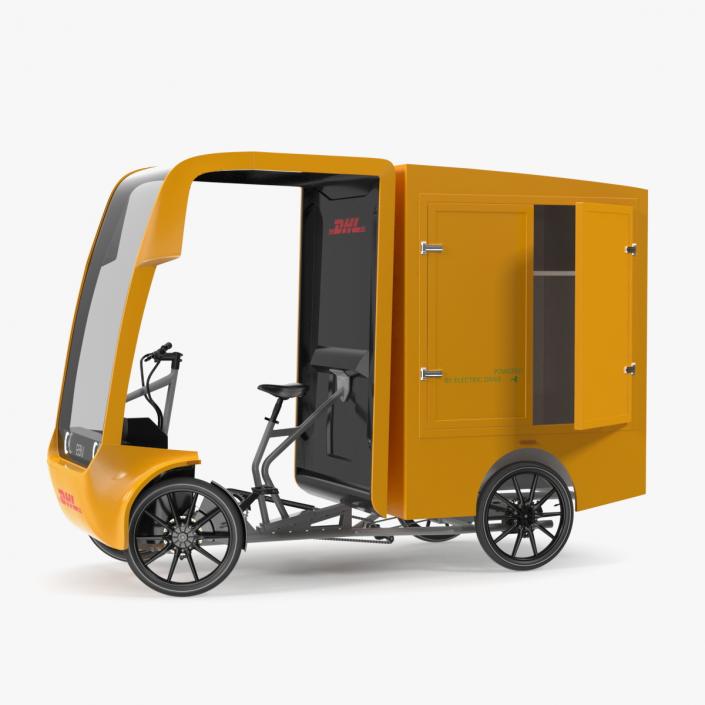 3D Electric Cargo Bike EAV DHL Rigged for Maya model